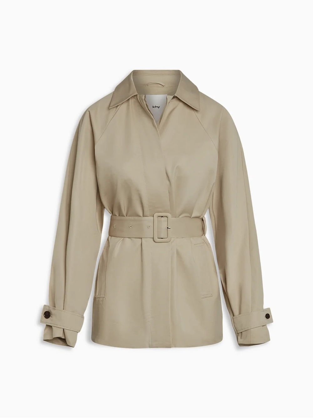 Khy by Kylie Jenner Beige short Trench Coat